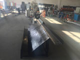 Angle protecting mesh machine