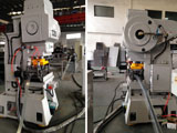 Expanded angle bead machine